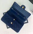 Сумка Chanel 2.55 женский замша синий 129075-4
