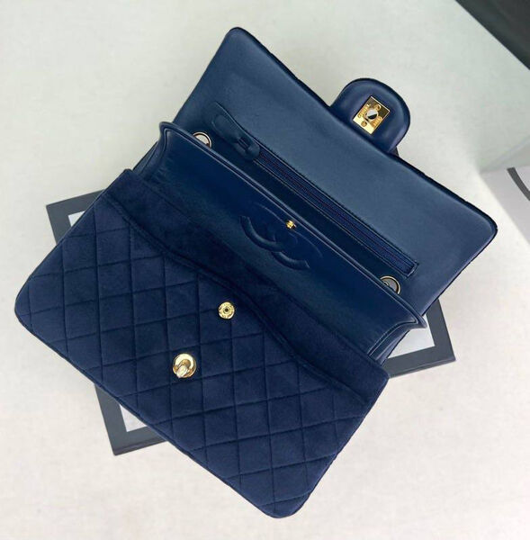 Сумка Chanel 2.55 женский замша синий 129075-4