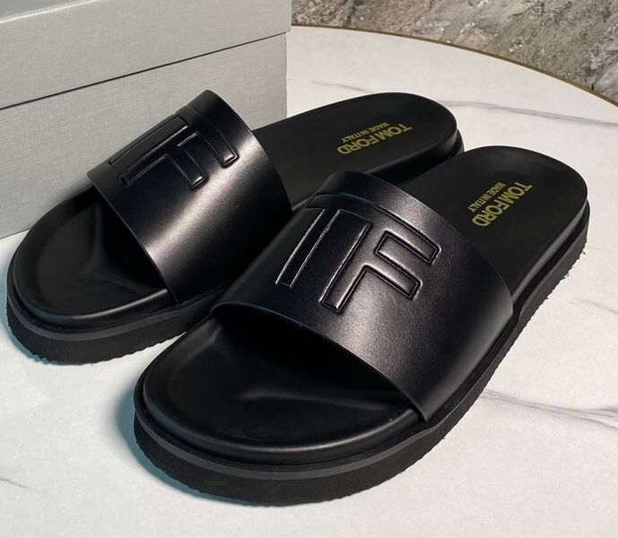 Мужские шлепки Tom Ford мужской черный 173581