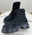 Ботинки Balenciaga женский текстиль черный 169265