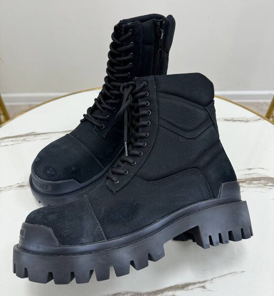 Ботинки Balenciaga женский текстиль черный 169265