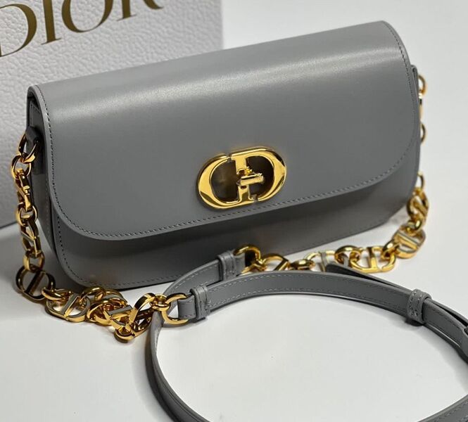 Сумка Christian Dior женский кожа графитовый 107012