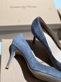 Туфли Gianvito Rossi женский замша синий 165069-2