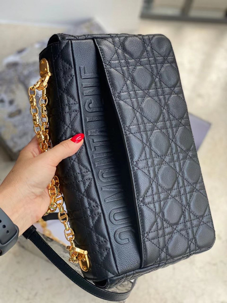 Сумка Christian Dior женский кожа черный 74032-5