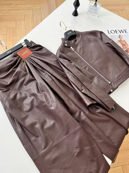 Брюки Loewe женский кожа 197726-5