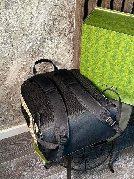 Мужской рюкзак Gucci мужской кожа графитовый 105311-8