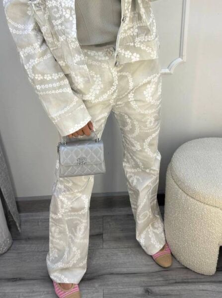 Брюки Chanel женский графитовый 189517