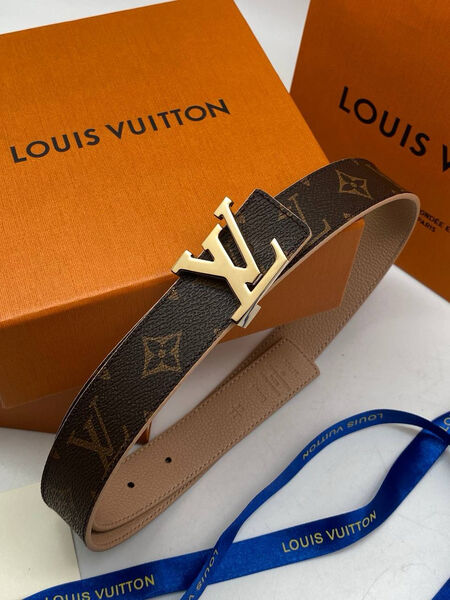 Женский ремень Louis Vuitton женский кожа бежевый 139070-6