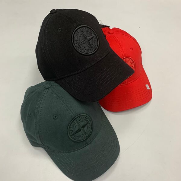 Детская кепка Stone Island ткань болотный 16778-2