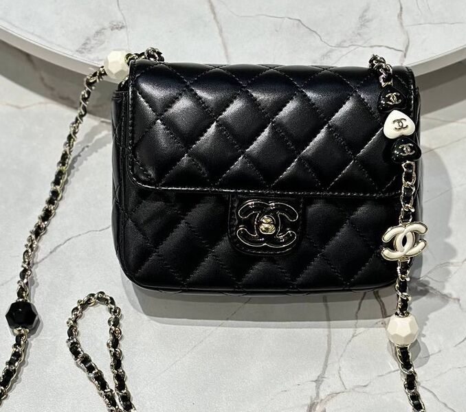 Сумка Chanel женский кожа черный 140040