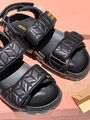 Сандалии Miu Miu женский кожа черный 146064-5