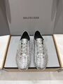 Женские кеды Balenciaga женский кожа серебристый k7666821-1-6