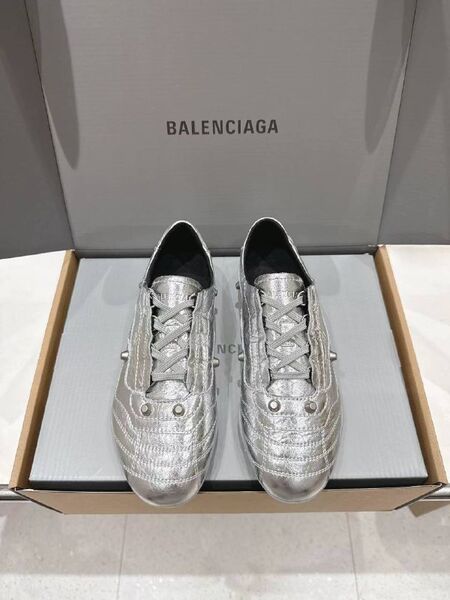 Женские кеды Balenciaga женский кожа серебристый k7666821-1-6