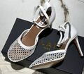 Туфли Alaïa женский кожа epi молочный 153809