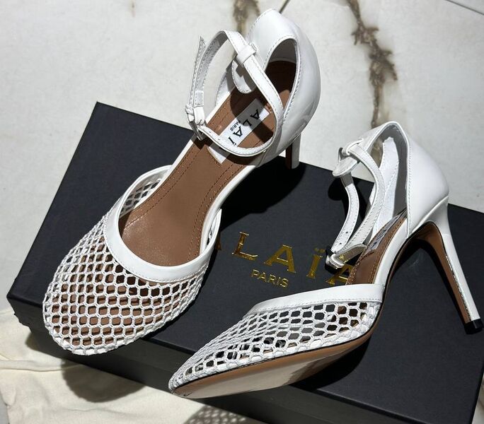 Туфли Alaïa женский кожа белый 153809