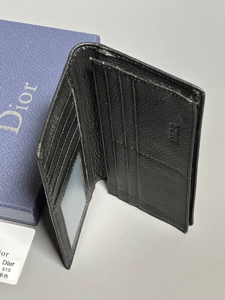 Мужской портмоне Christian Dior мужской кожа черный 154025-5