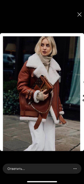 Дубленка Acne Studios женский кожа 19361-2