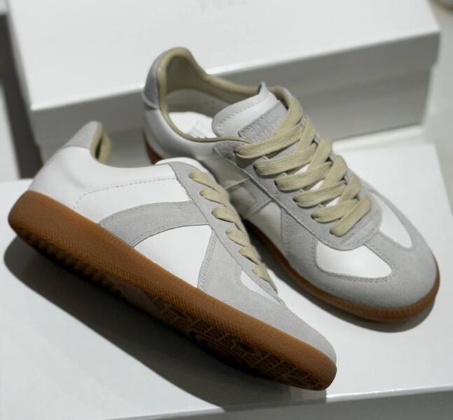 Кеды Maison Margiela женский кожа графитовый 181489