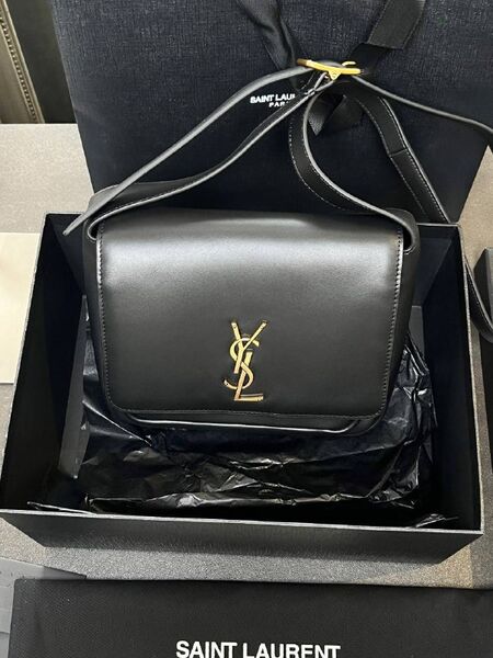 Cумка Saint Laurent женский кожа черный b9737595-1