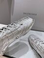 Женские кеды Balenciaga женский кожа серебристый k7666821-1-5