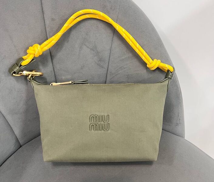 Сумка Miu Miu женский текстиль болотный 183148