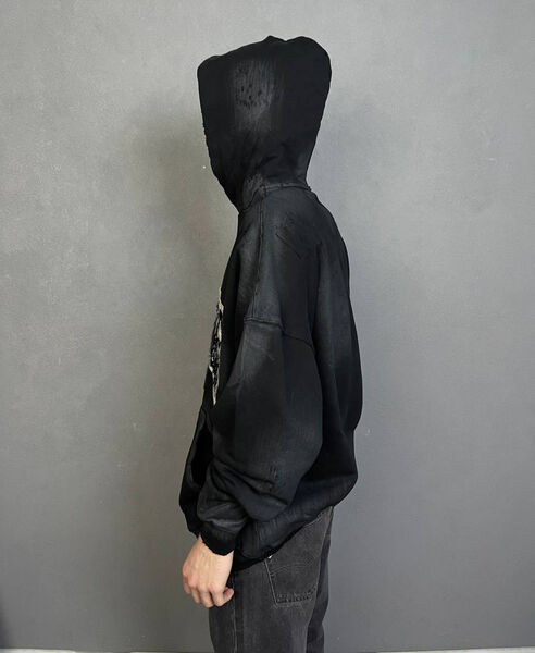 Мужское худи Balenciaga мужской черный 132178-3