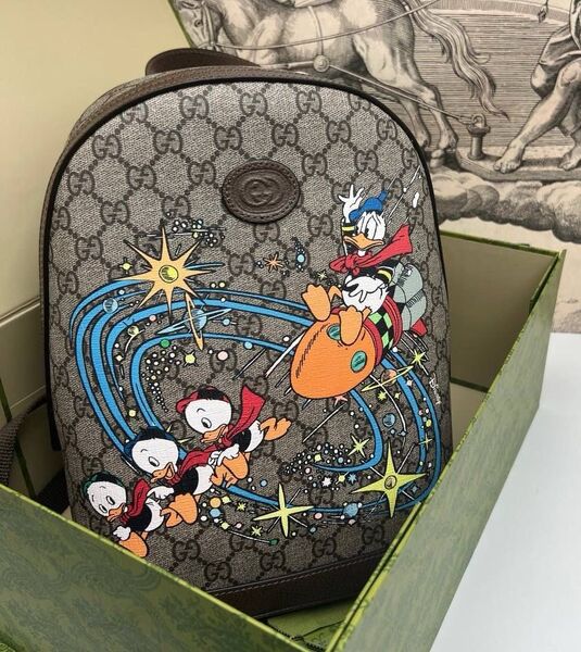 Рюкзак Gucci женский канва графитовый 141876