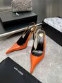 Женские туфли Saint Laurent женский кожа оранжевый z7940016-1-2