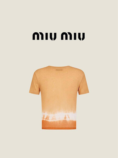 Футболка Miu Miu женский бежевый 153261-5