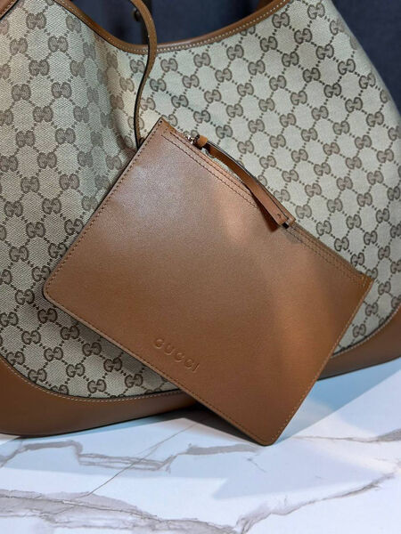 Сумка Gucci женский кожа бежевый 175446-4