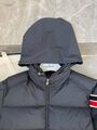 Мужской пуховик Moncler Solayan Hooded мужской синий n3029816-1-7