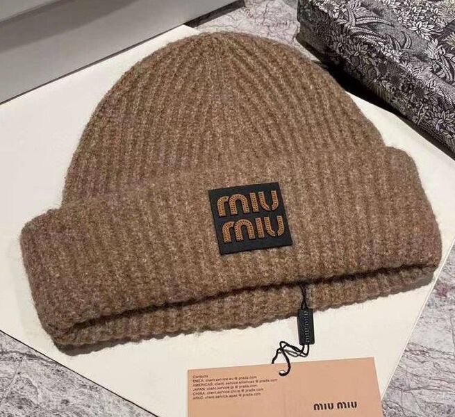Шапка Miu Miu женский вязаная ткань 130150