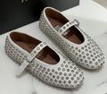 Балетки Alaïa женский кожа белый 137620-1