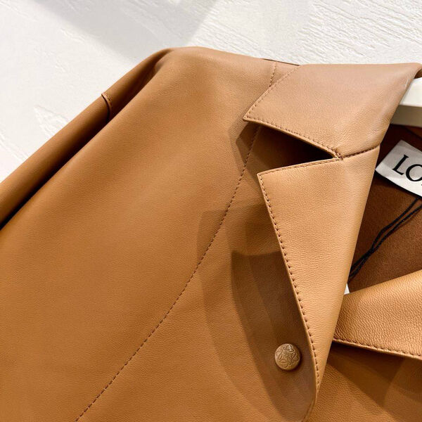 Куртка Loewe женский кожа бежевый 156757-6