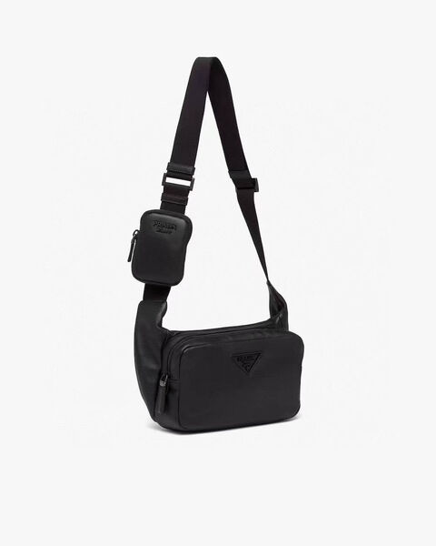 Мужская сумка мессенджер Prada мужской кожа черный 167086-8