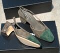 Туфли Chanel женский замша графитовый 195187-1