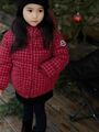 Детский пуховик Moncler бордовый 177664-4