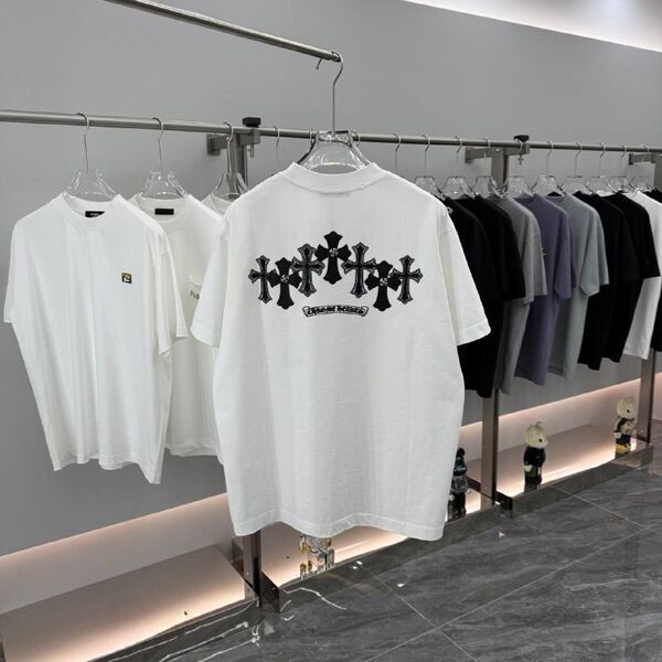 Футболка Chrome Hearts мужской белый y9322147-1-2
