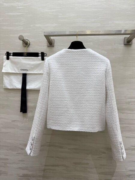 Пиджак Chanel женский твид белый 195225-8