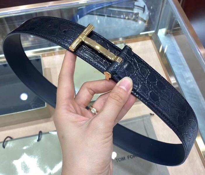 Мужской ремень Tom Ford мужской кожа синий 53209