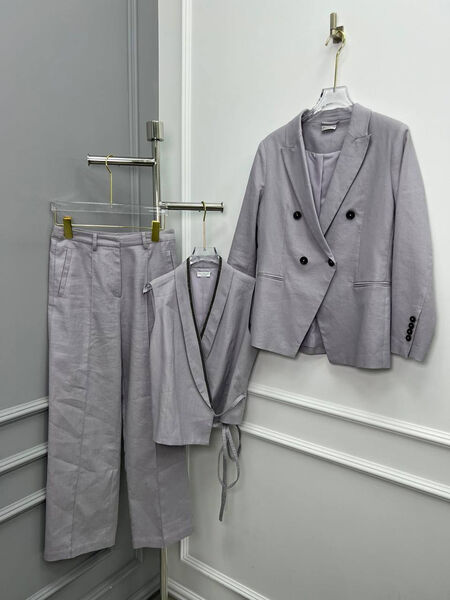 Пиджак Brunello Cucinelli женский графитовый 157715-4