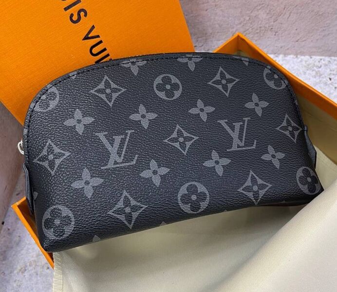 Косметичка Louis Vuitton женский канва черный 152411