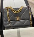 Сумка Chanel 19 женский кожа графитовый 73318-3