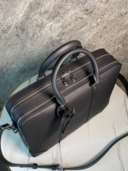 Мужской портфель Louis Vuitton мужской кожа черный 149944-6