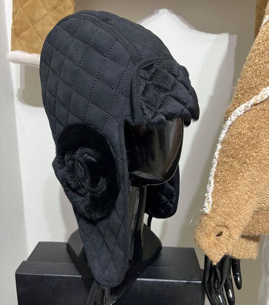 Женская шапка Chanel женский синий 172567