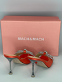 Босоножки Mach&Mach женский сатин оранжевый 12535-4