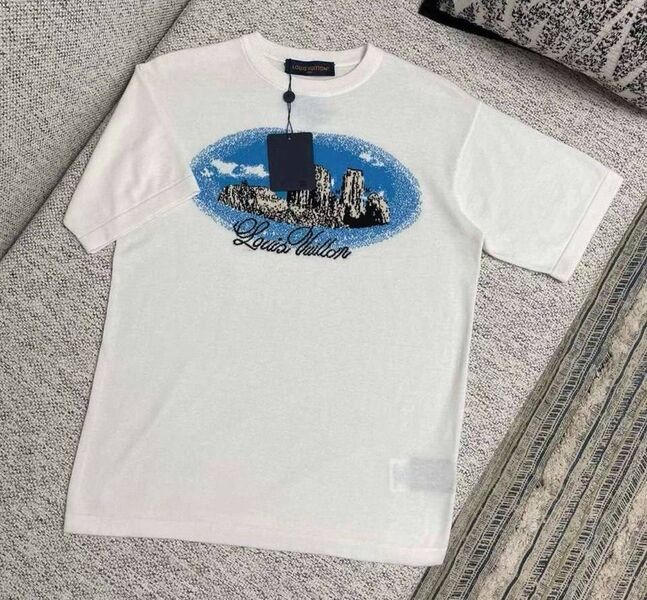 Мужская футболка Louis Vuitton мужской белый 157149