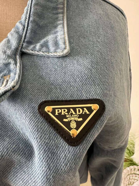 Куртка джинсовка Prada женский джинса бирюзовый 144065-5