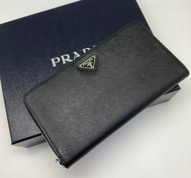 Кошелек Prada женский кожа черный 32127