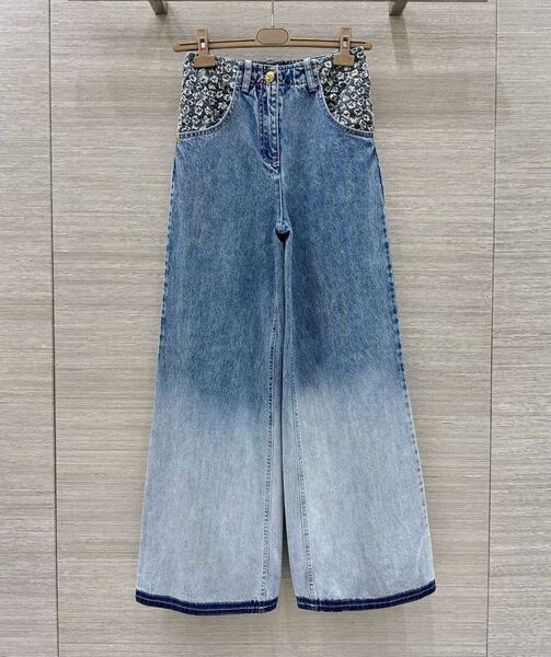 Джинсы Chanel женский джинса бирюзовый 197915